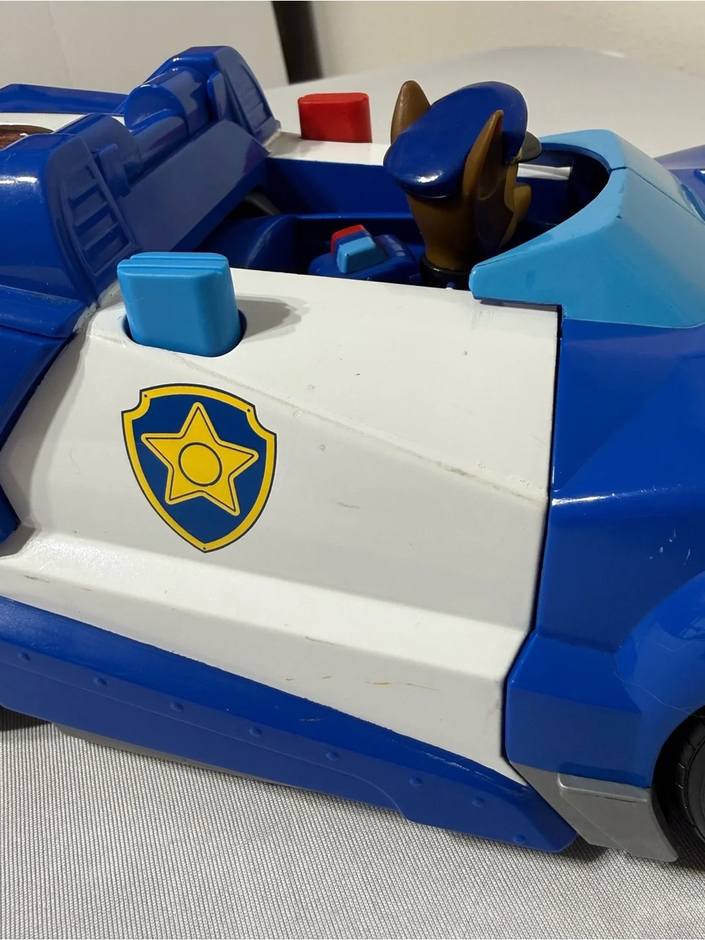 Paw Patrol Chase 2-In-1 Transforming Movie City Cruiser WORKS w/ Discs